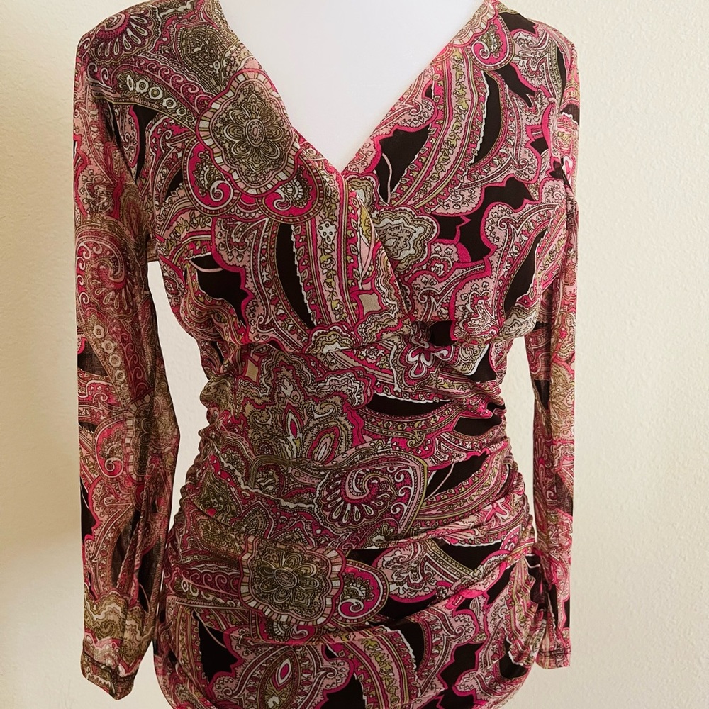 INC parsley pink blouse
